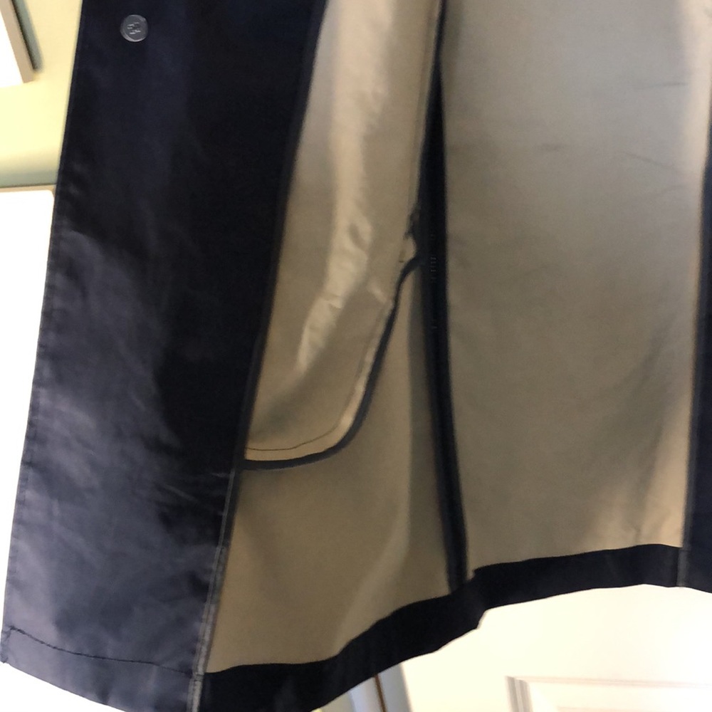 Men’s navy blue H&M raincoat - Long Jacket - Picture 4 of 9